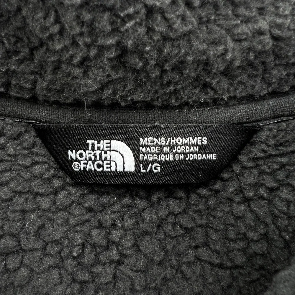 The North Face Gordon Lyons 1/4 Zip Mens Large Gray Fleece Pullover Outdoor Gorp